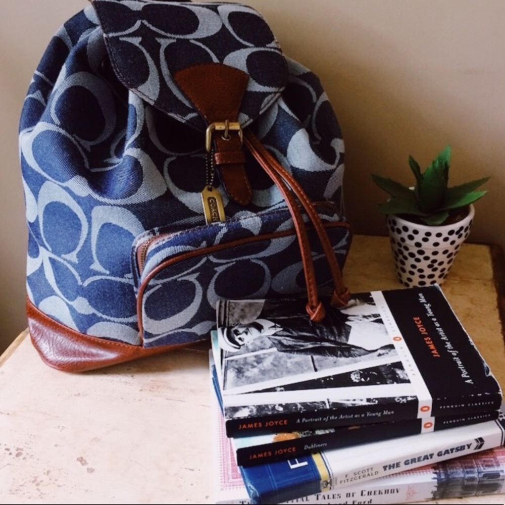 Blue Coach Backpack- RESERVED